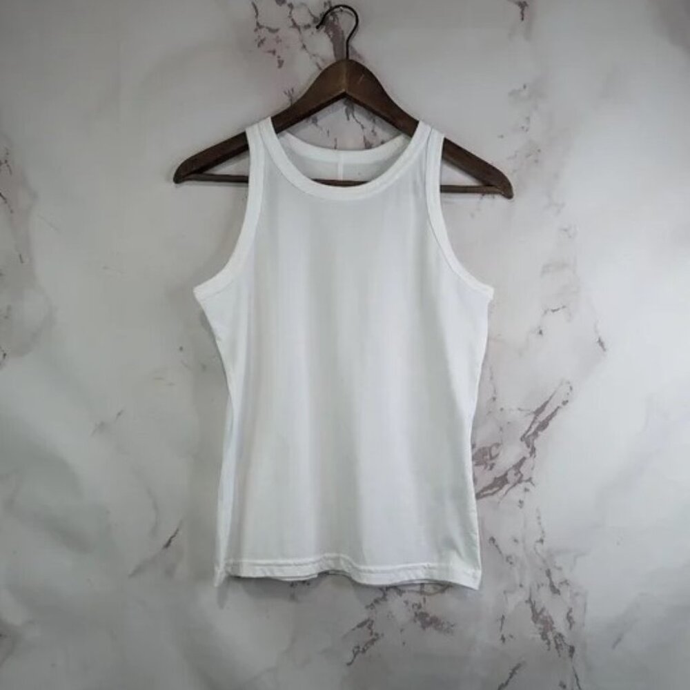 Everlane Tank Top Womens White Cutaway , XL, NWT